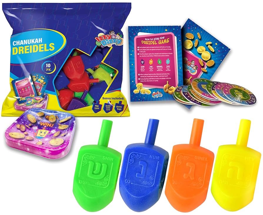 Amazon.co.jp: Izzy 'n' Dizzy Hanukkah Dreidels - マルチ
